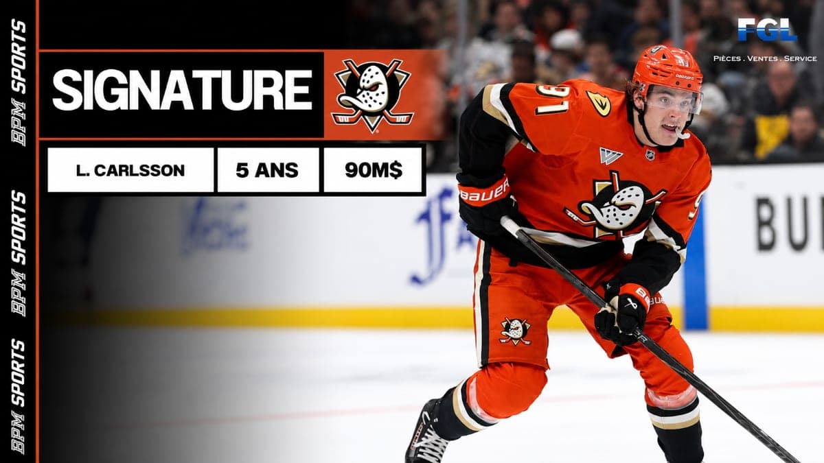 Leo Carlsson reste avec les Ducks : 18M$...Payez bande de caves!